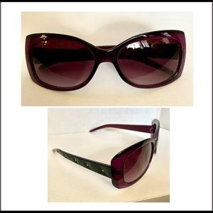 SUNGLASSES RETRO DIVA STYLE PURPLE GLAM STUD ARMS
